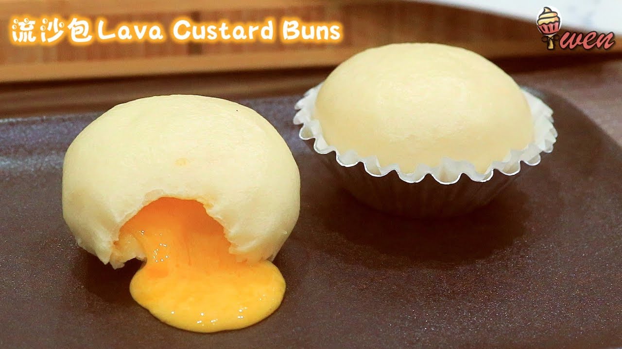 流沙包食谱|金沙流心馅Salted Egg Yolk Lava Custard Buns, Liu Sha Bao Recipe|Lava Fillings 蓬松暄软Soft fluffy