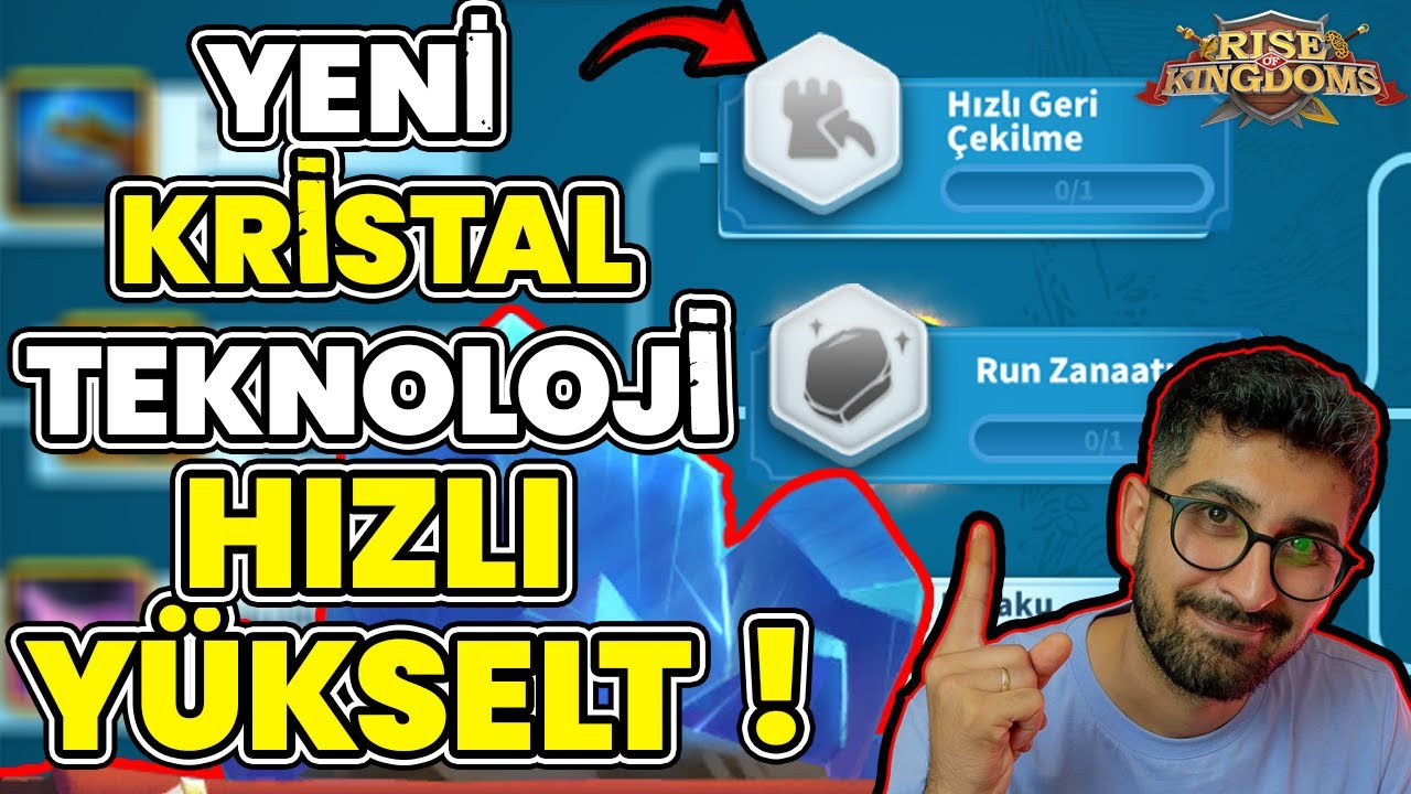 YENİ KRİSTAL TEKNOLOJİ NASIL YÜKSELTİLİR?| FETİH SEZONU (KVK 4) Kristal Teknoloji | Rise of Kingdoms