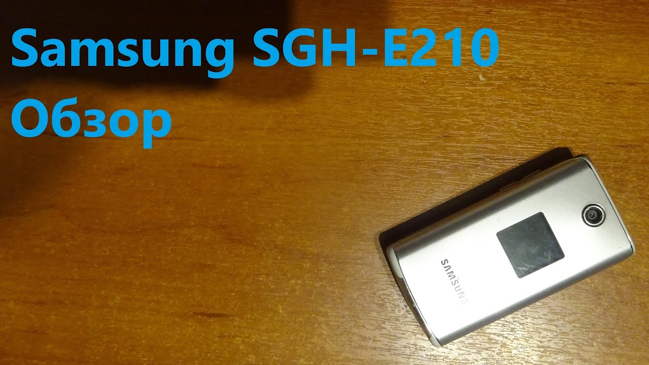 Обзор Samsung SGH-E210