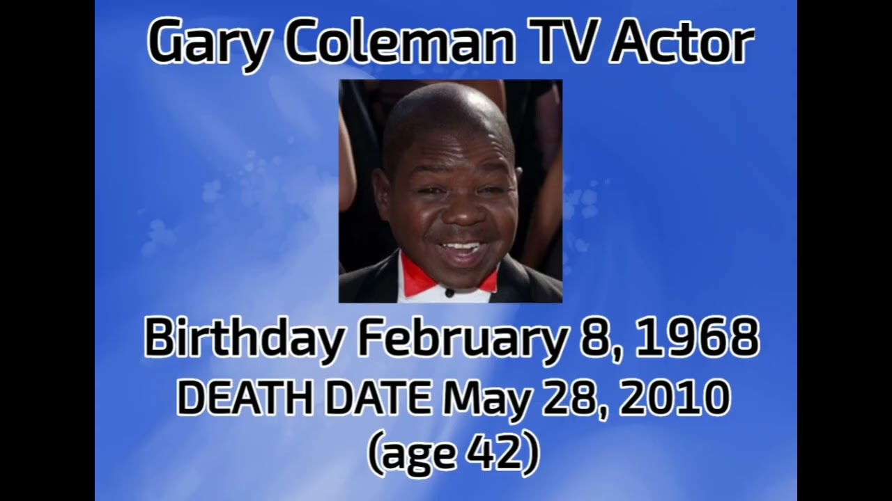 Happy birthday Gary Coleman gone but not forgotten 