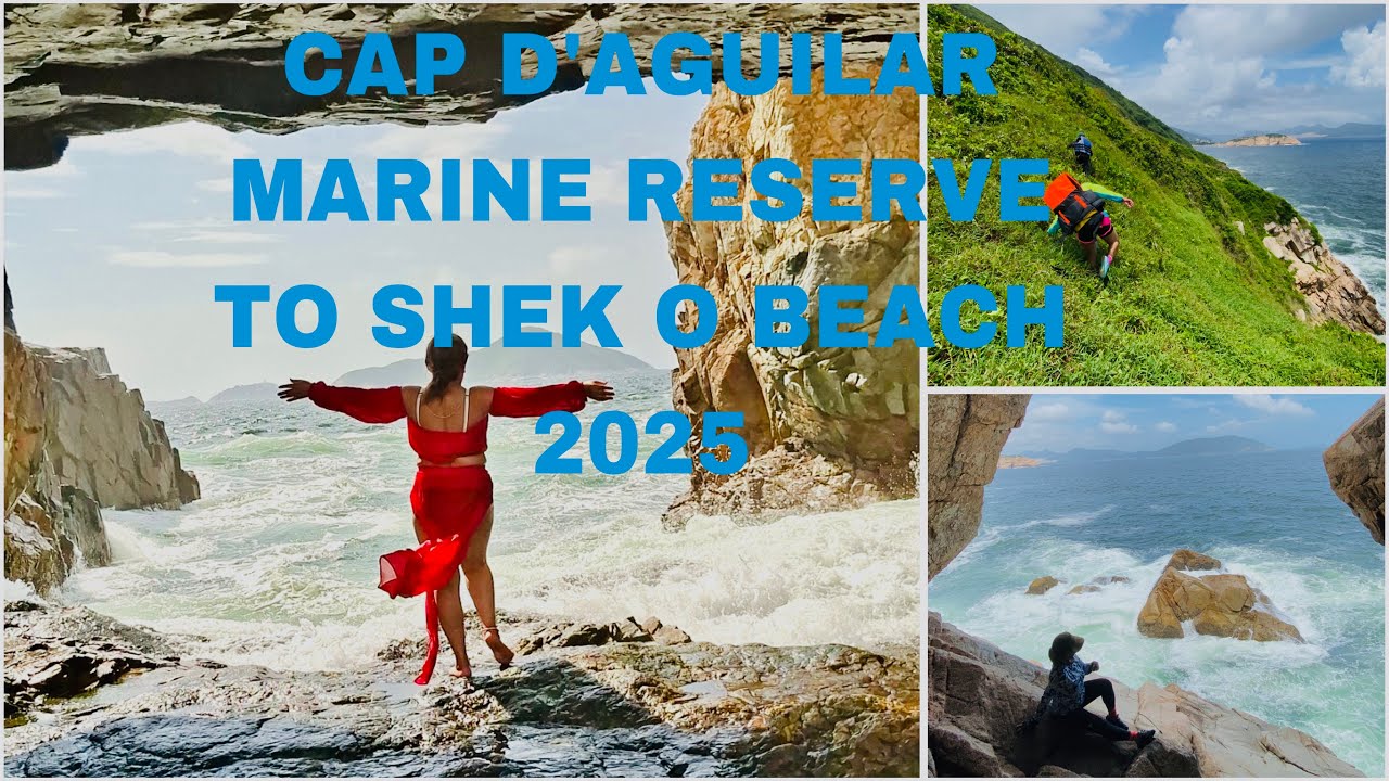 CAP D’ AGUILAR MARINE RESERVE TO SHEK O BEACH || COASTEERING IN HIGH TIDE || HONG KONG ||30-07-2025