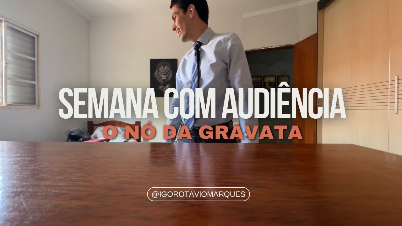 Vlog #21 - audiência presencial | tive que dar nó na gravata e outros perrengues