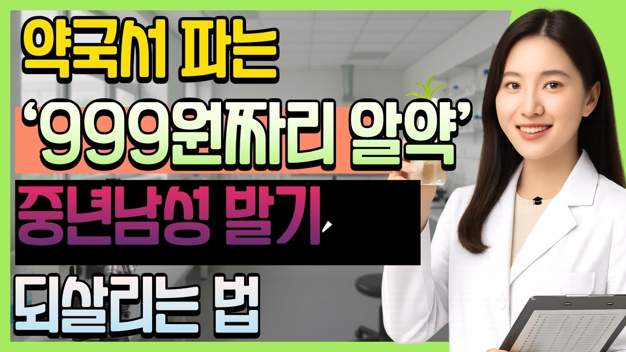 약국서 파는 ‘999원짜리 알약’ 하나로 70대 남성 활력 되살리는 법