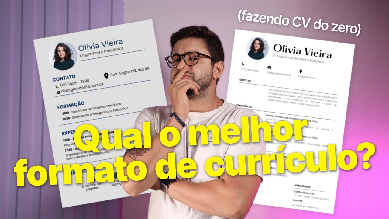 COMO FAZER um modelo perfeito para currículo de ESTÁGIO | PASSO A PASSO NA PRÁTICA