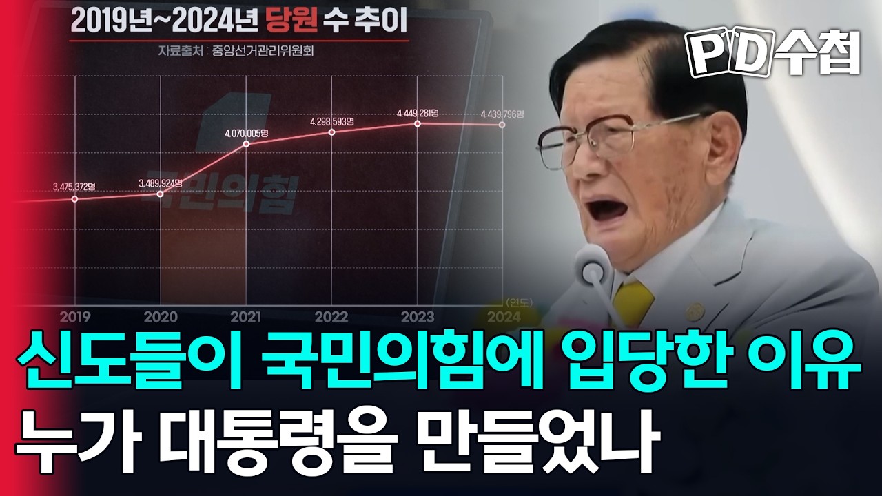 [스피디(sPeeD) 수첩] 신천지가 국민의힘에 입당한 이유, 누가 대통령을 만들었나