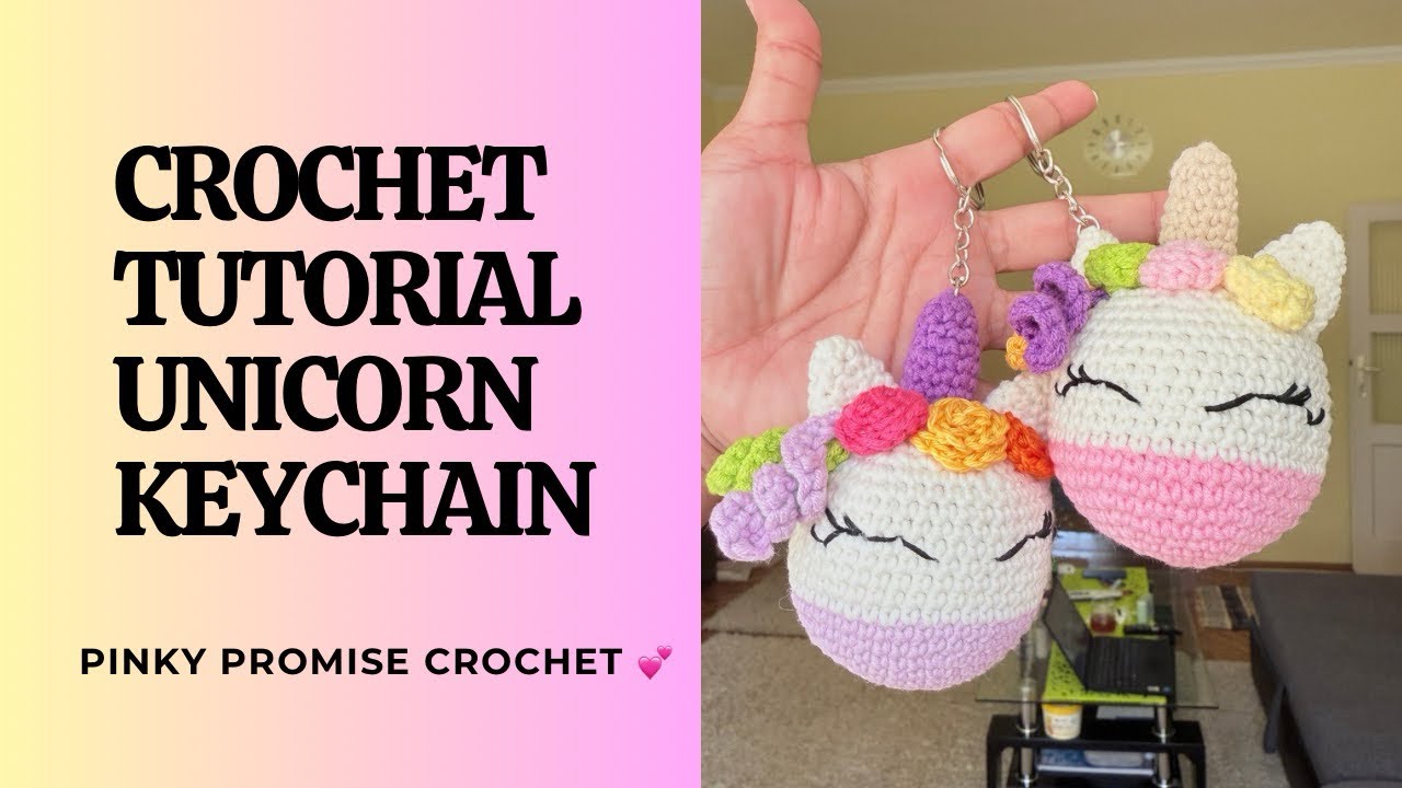 How to Crochet Unicorn Keychain | Easy DIY Crochet Tutorial for Beginners 