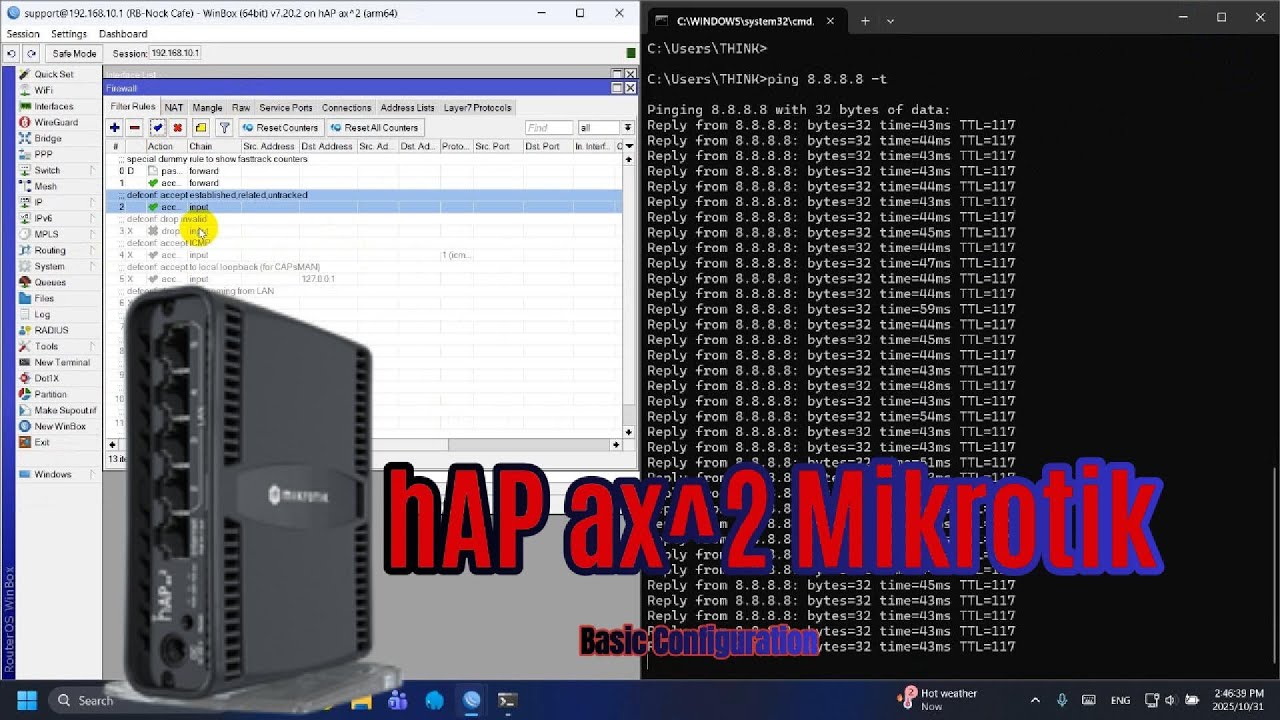 How to Configure MikroTik hAP ax² | Step-by-Step Basic Setup for Beginners (Full Tutorial)