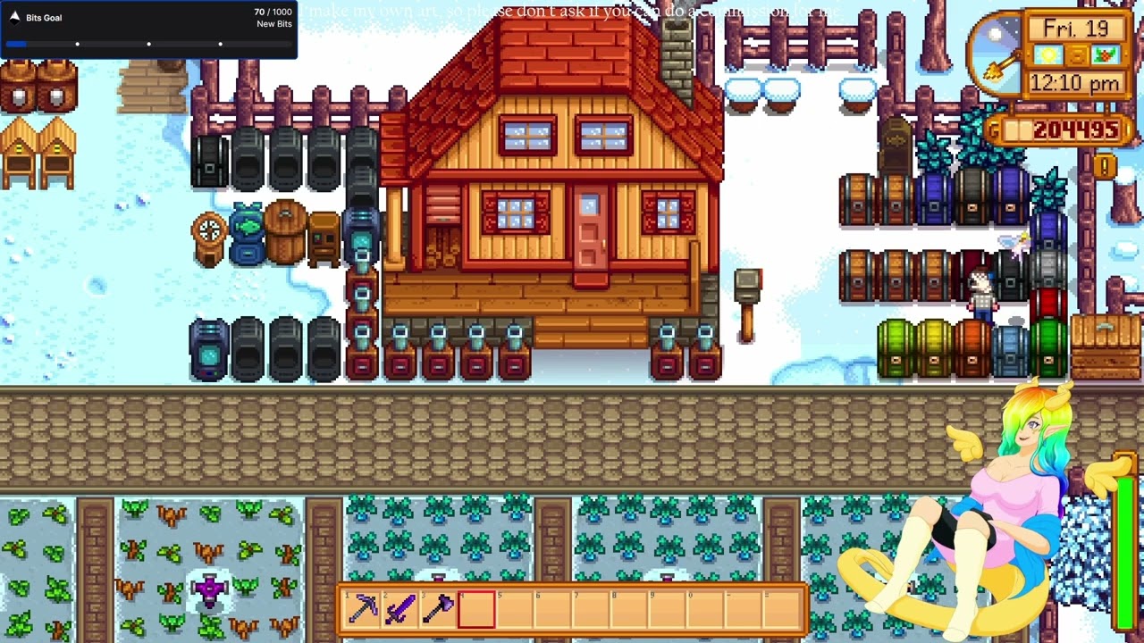 Playing some Stardew Valley!