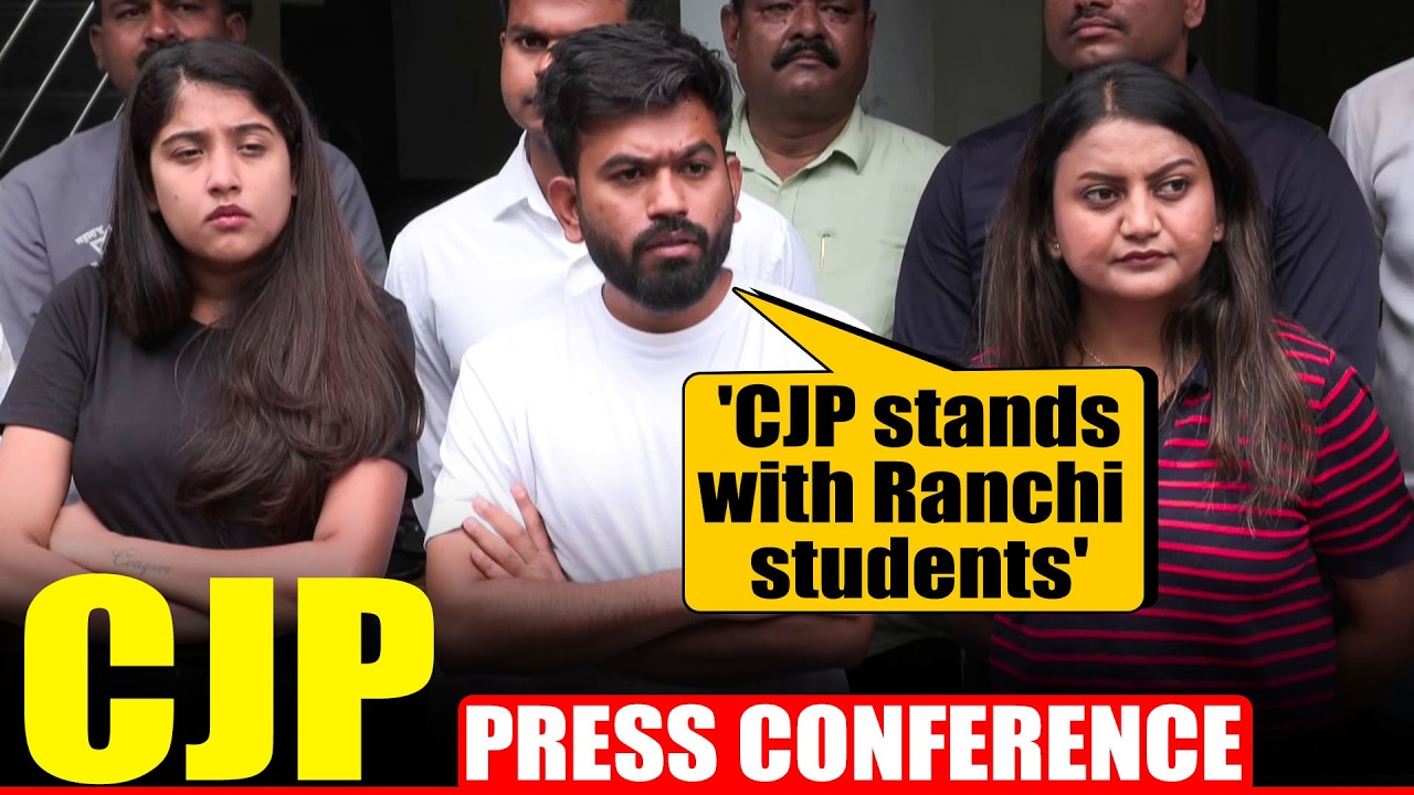 LIVE: CJP founder Abhijeet Dipke Holds Press Conference | Saurav Das | Ranchi Protest