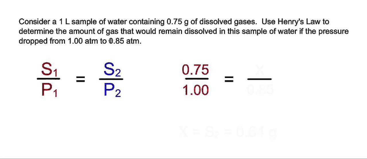 Henry's Law Calculation