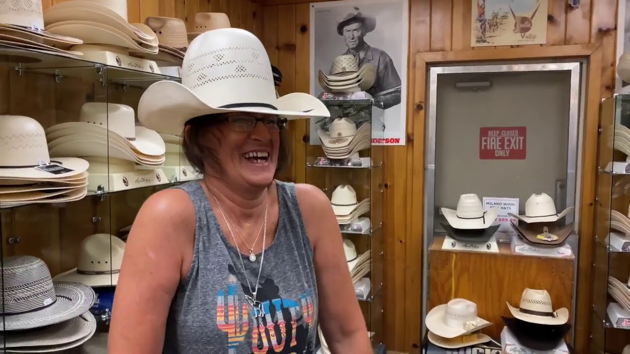 Cowboy hat shaping. Hispanic high crown with hearts in Bakersfield. How to video