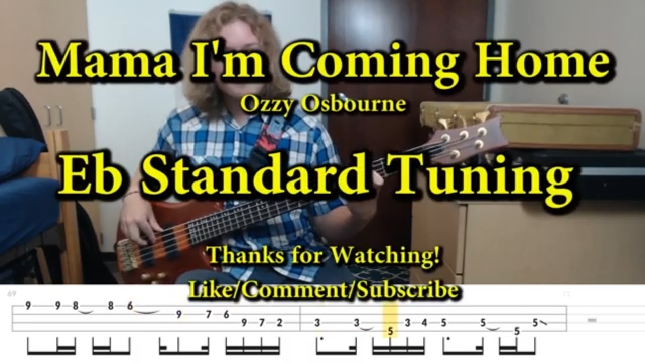 Mama I'm Coming Home - Ozzy Osbourne (Bass Cover with Tabs)