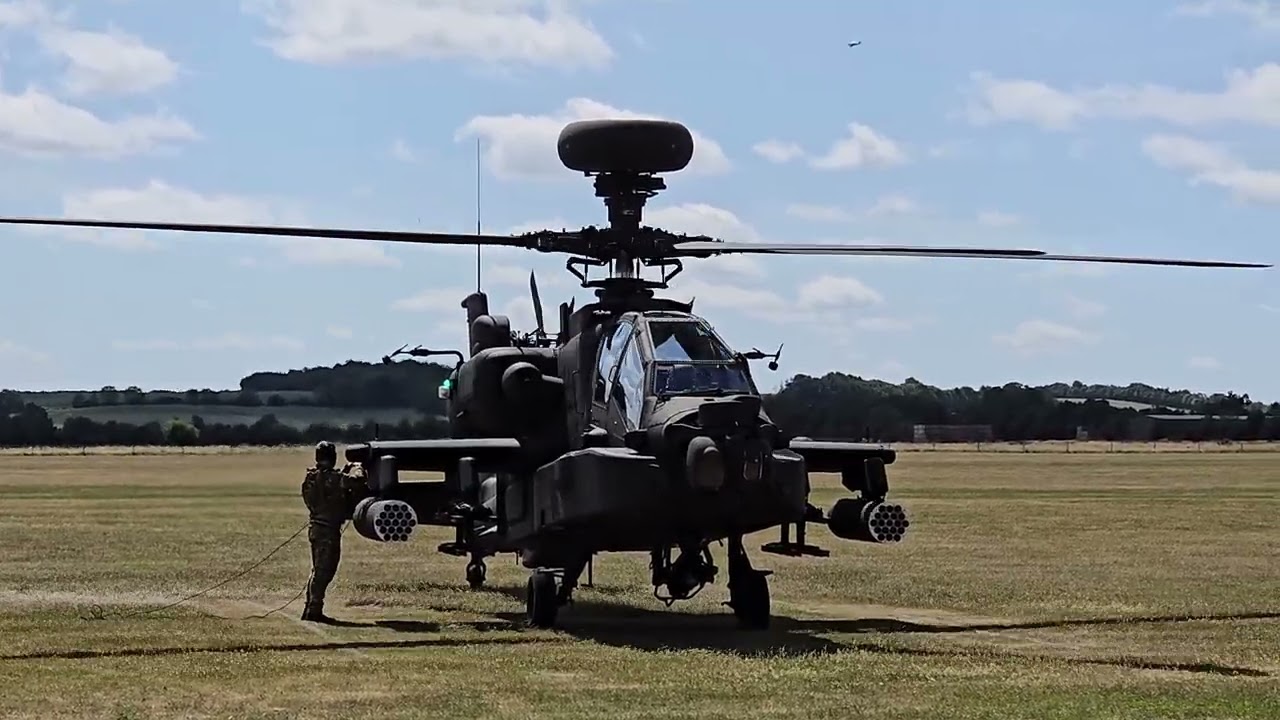 Apache AH-64E Arrival & Parking