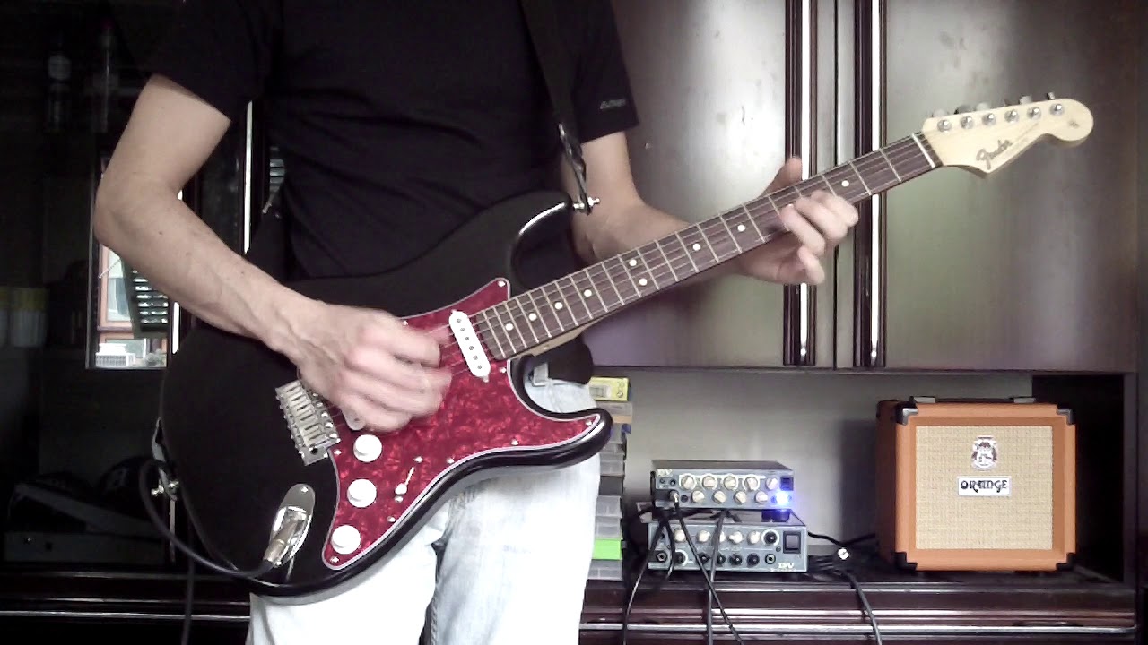 Ligabue  - Seduto in riva al fosso - Cover [ Secondo assolo San Siro '97 Warmoth ]