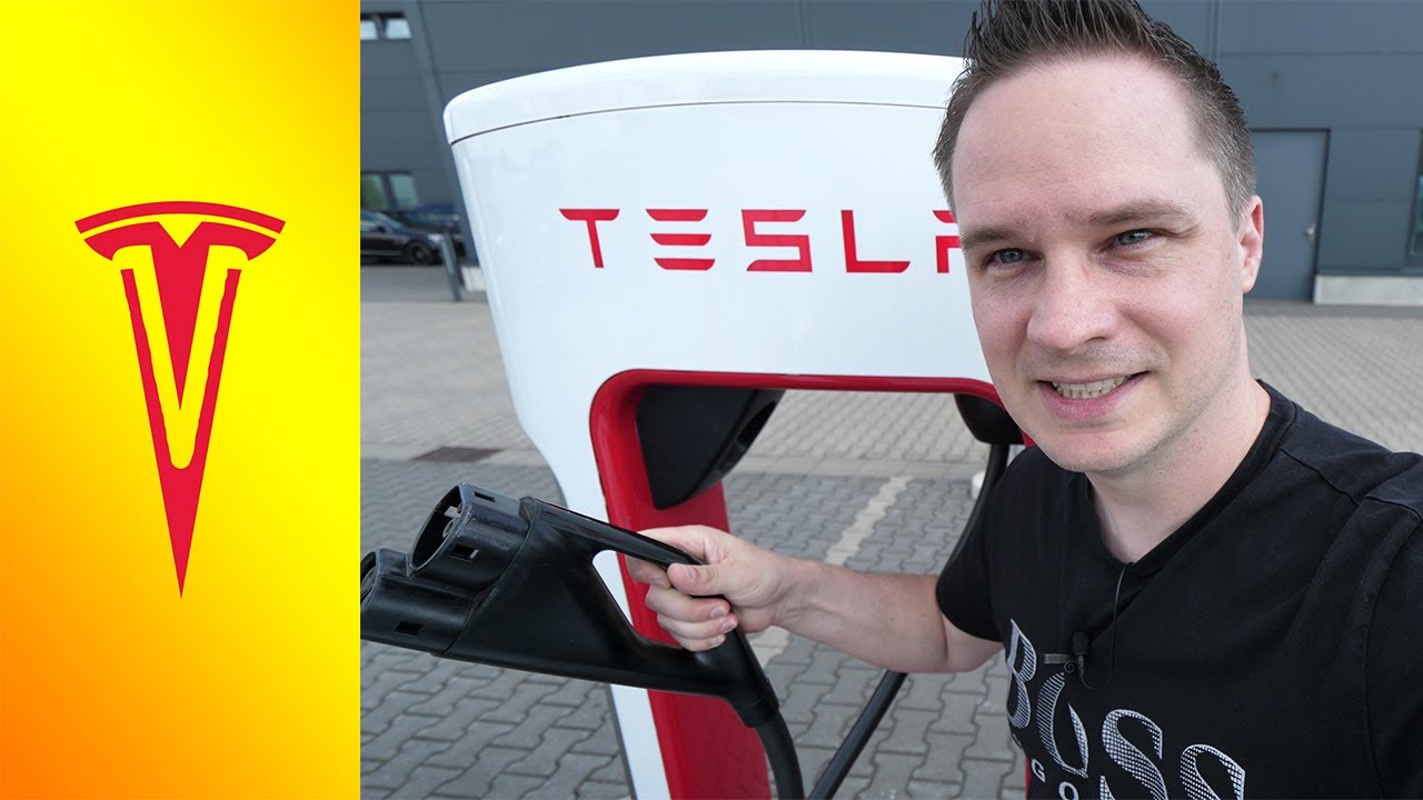 So lädt man einen Tesla am Supercharger