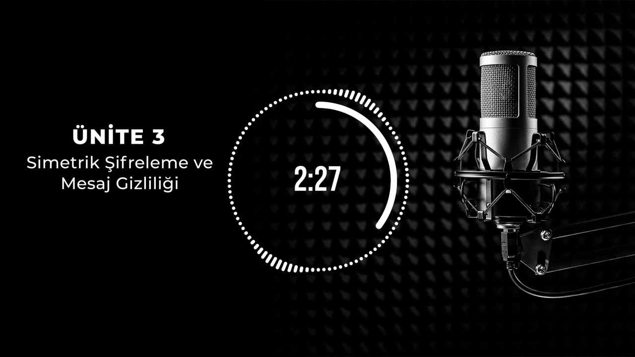 Bölüm 3: Simetrik Şifreleme ve Mesaj Gizliliği