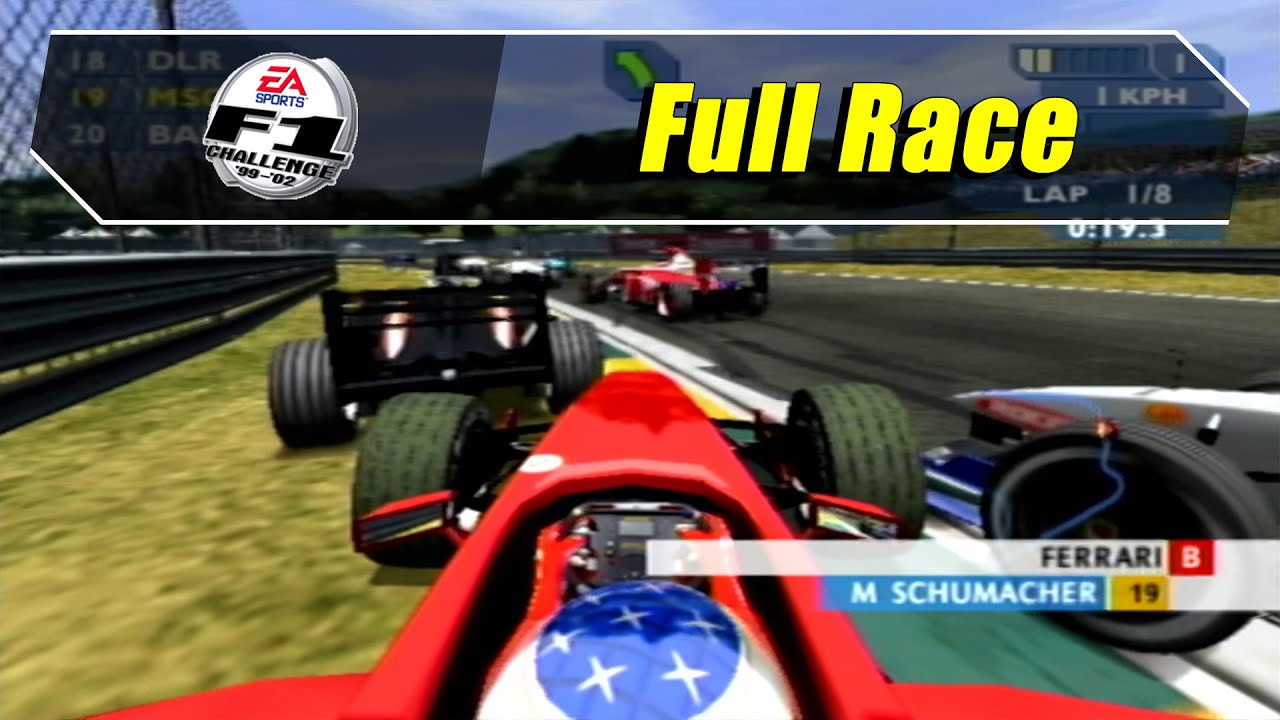 F1 Challenge 99 - 02 (PS2) - Driving A Full Race (1080@60)