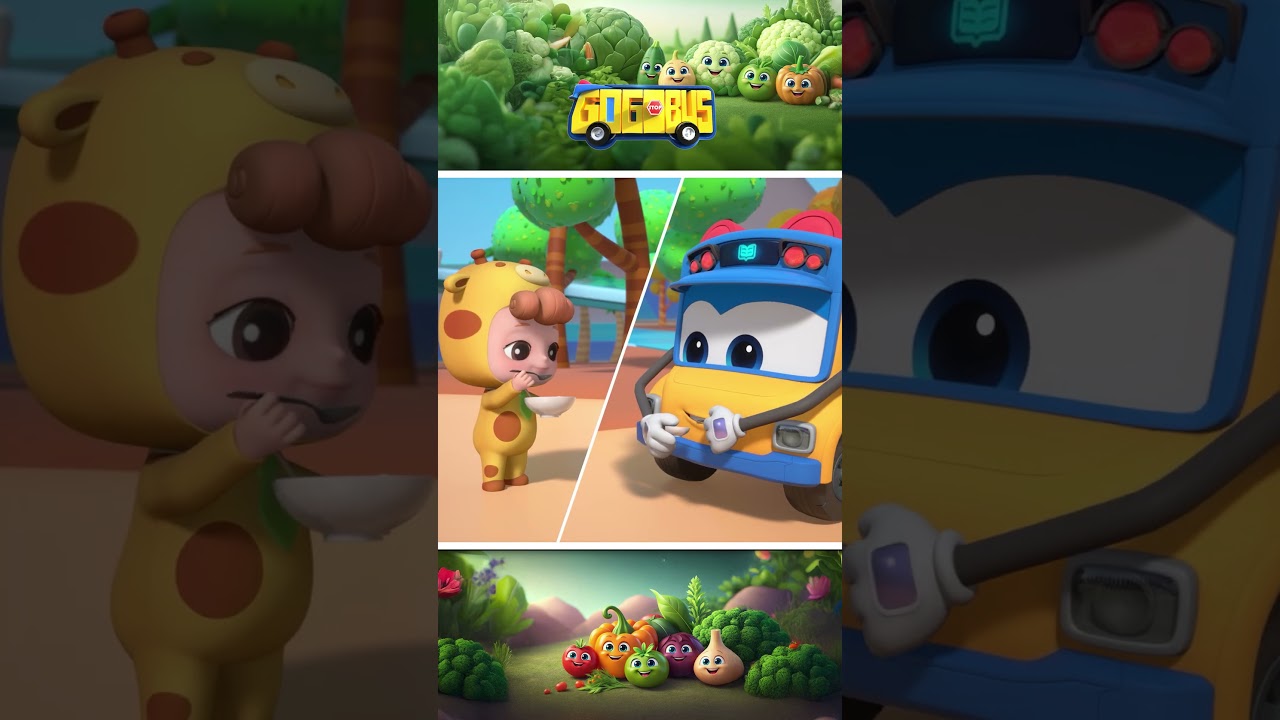 Eu amo legumes #shorts #m&uacute;sicainfantil #gogobusportugues
