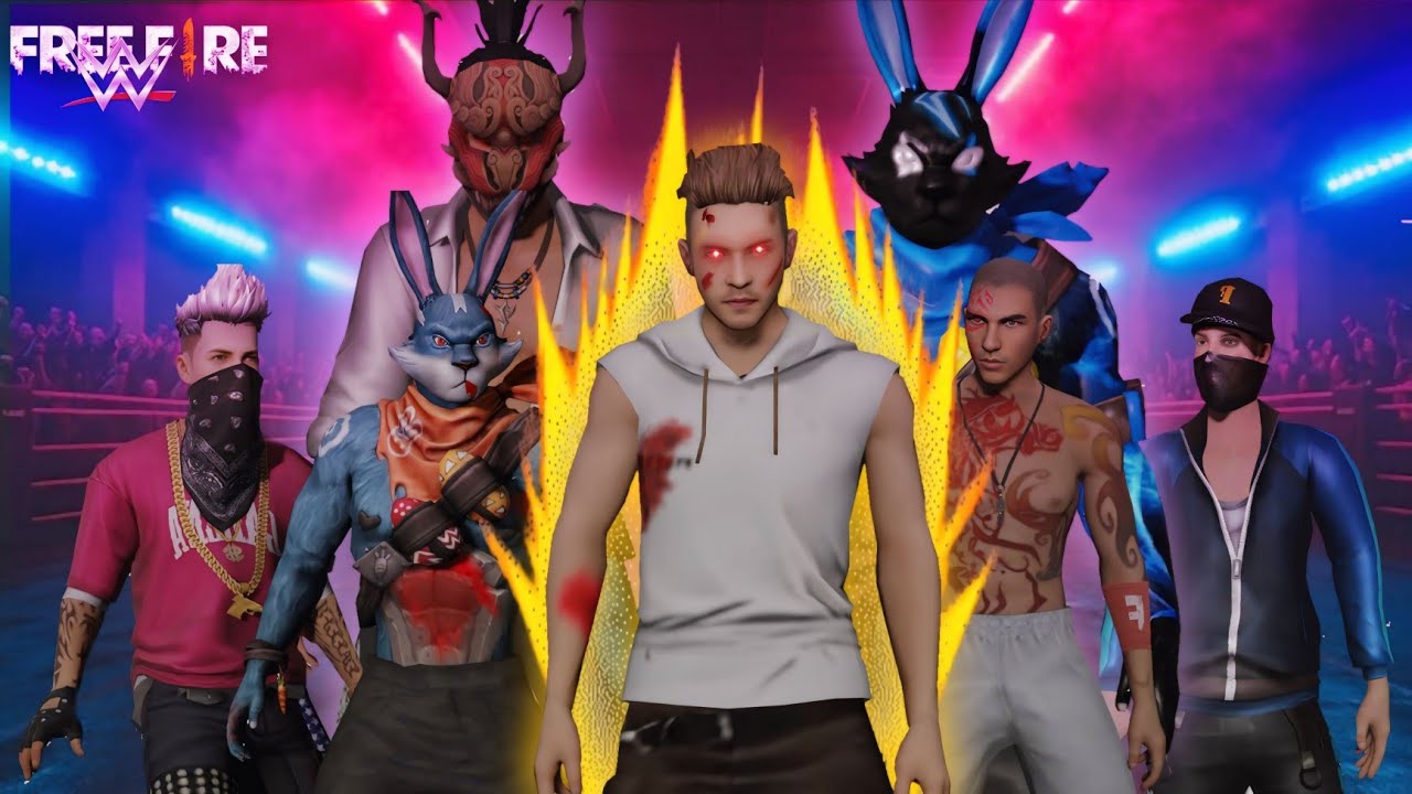 💀RAISTAR 🆚 WHITE444☠️||ADAM🤕 🆚 SAKURA👺||GYAN😎 🆚 RUOKFF👿||FREEFIRE WWE ПОЛНЫЙ ФИЛЬМ🤯
