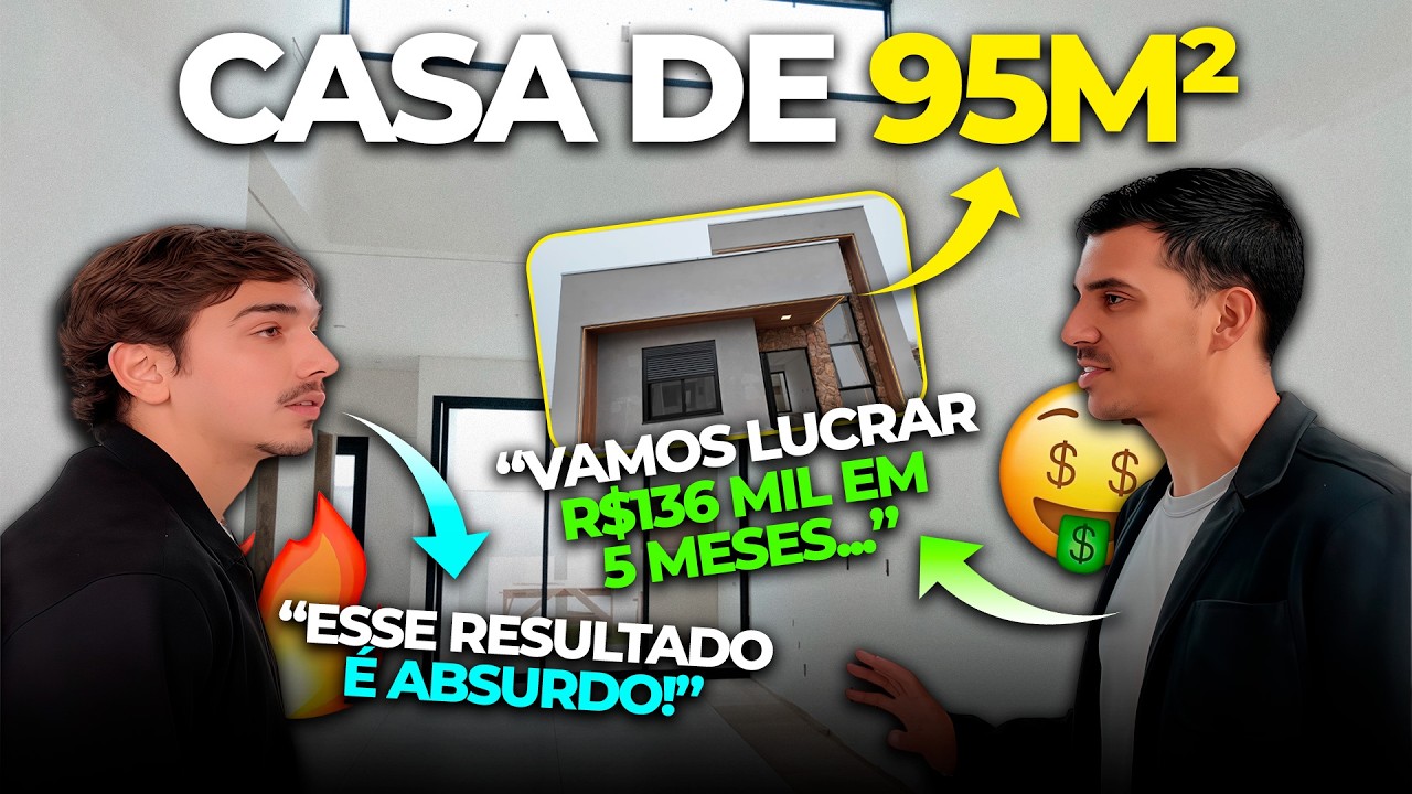 ELE CONSTRUIU UMA CASA DE 95m2 PARA VENDA | Ainda vale a pena construir casas de médio padrão?