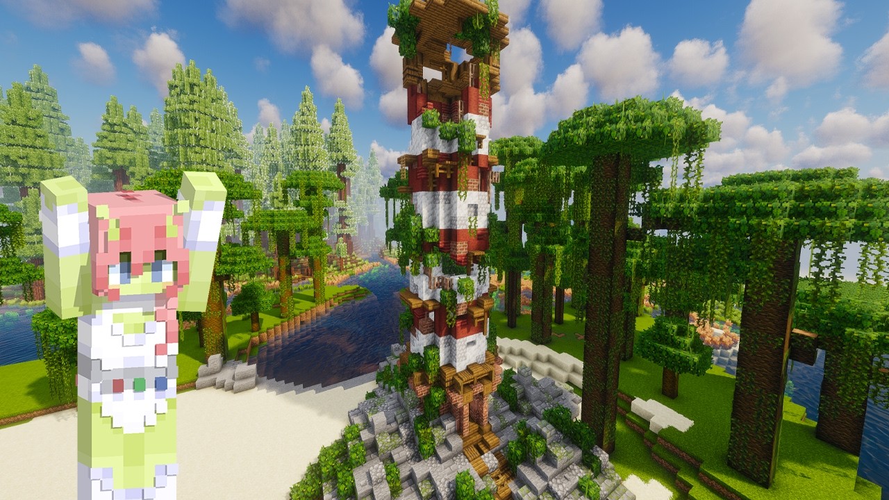 MINECRAFT: CONSTRUINDO UM FAROL 🚨 (LIVE)