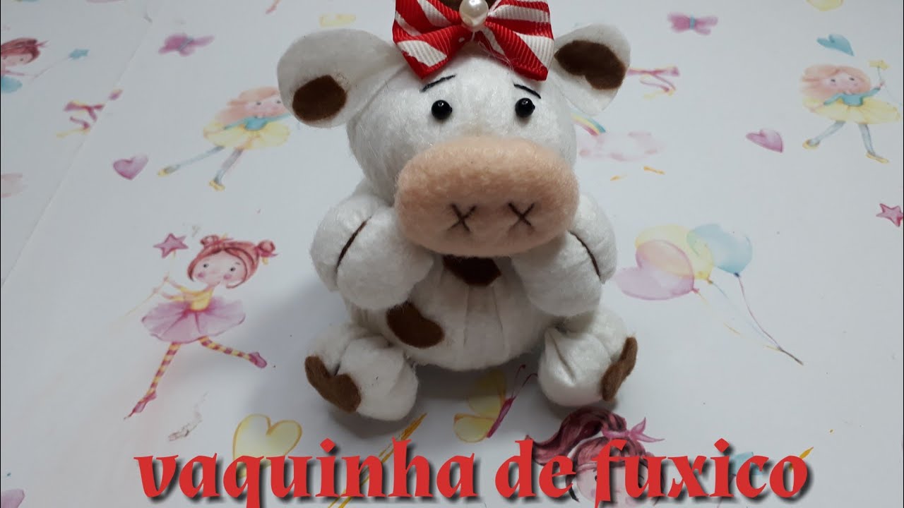 vaquinha de fuxico Diy