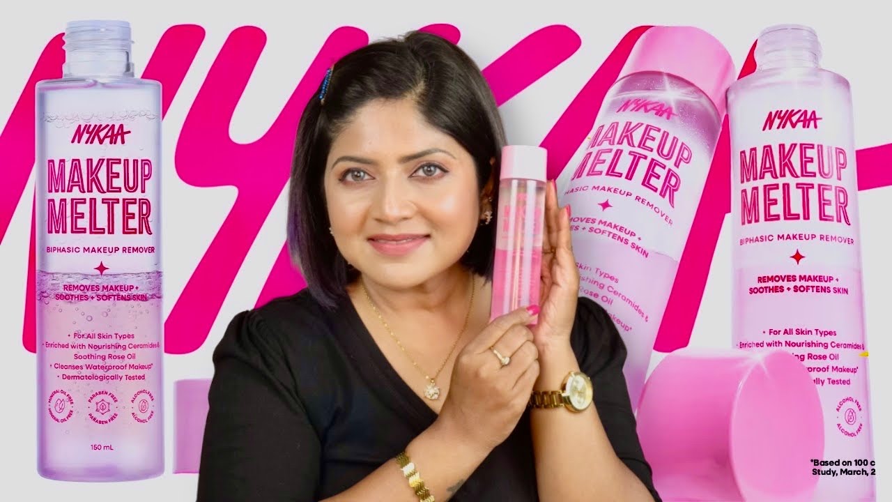 Nykaa Makeup Melter — очищающая вода с маслом и двухфазное средство для снятия макияжа | #makeupr...