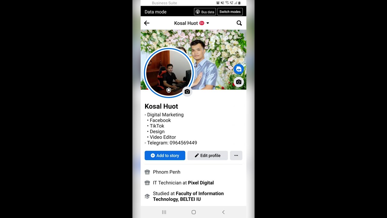 Assign role in page profileដាក់account admin editor ក្នុងផេកProfile