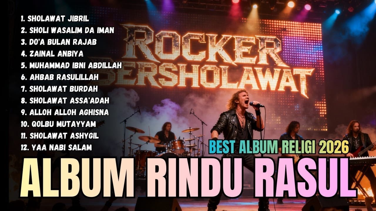 ROCKER TAUBAT 🔥 Sholawat Nabi Versi Rock Heavy Metal Full Album Terbaik