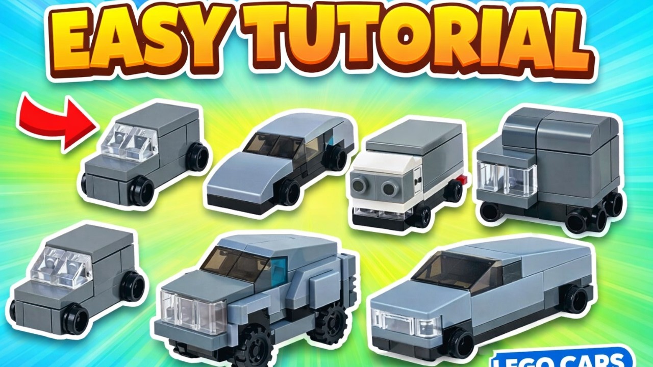 Lego Mini Vehicles - Part 12  (Tutorial)