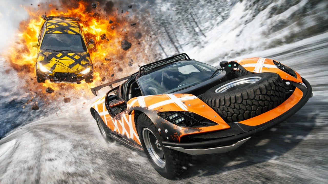 BeamNG Downhill Racing...But If You Get Hit YOU EXPLODE