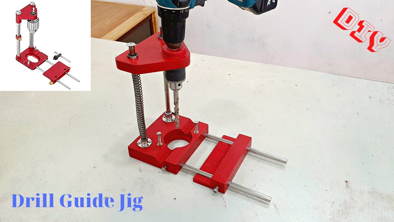 DIY Portable Drill Guide Jig || Homemade  Cheap Drill Guide