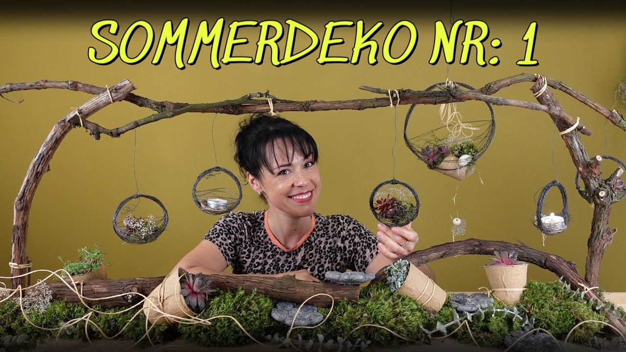 SOMMERDEKO 2024 / DIY-IDEE für erste SOMMERABENDE / WIRKUNGSVOLL und AUSGEFALLEN