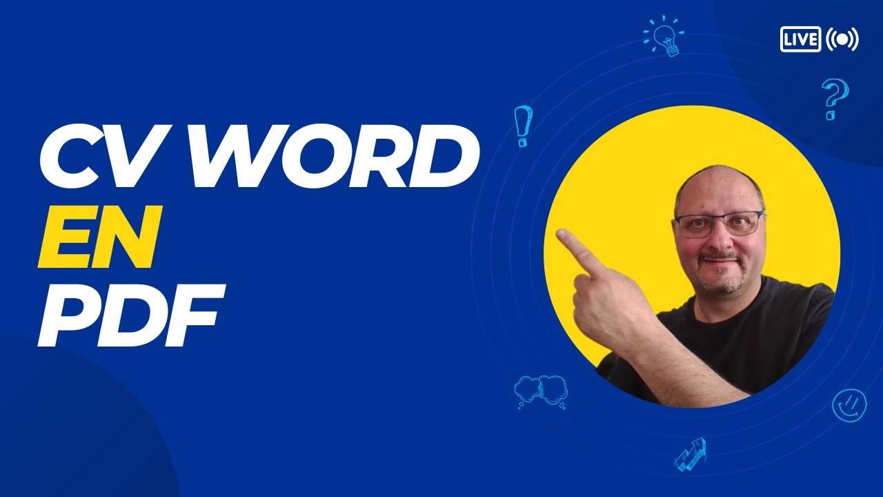 Comment mettre un CV Word en PDF ?