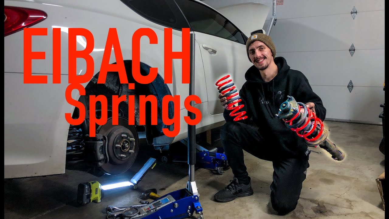 Installing EIBACH SportLine Lowering Springs on a 2010 Hyundai Genesis in 3 MINUTES