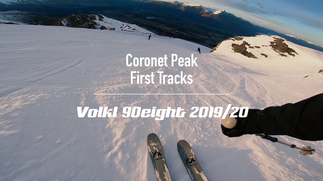 First Tracks Coronet Peak | Volkl 90eight