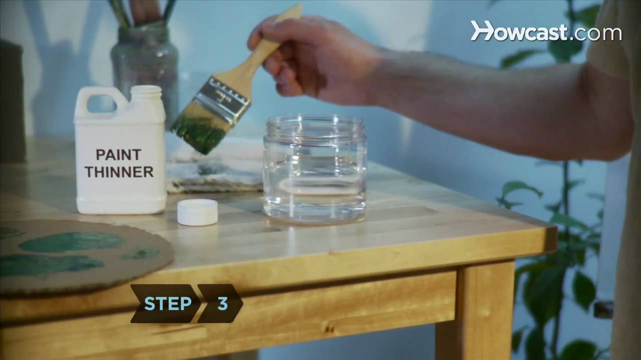 Как очистить масляную краску с кистей