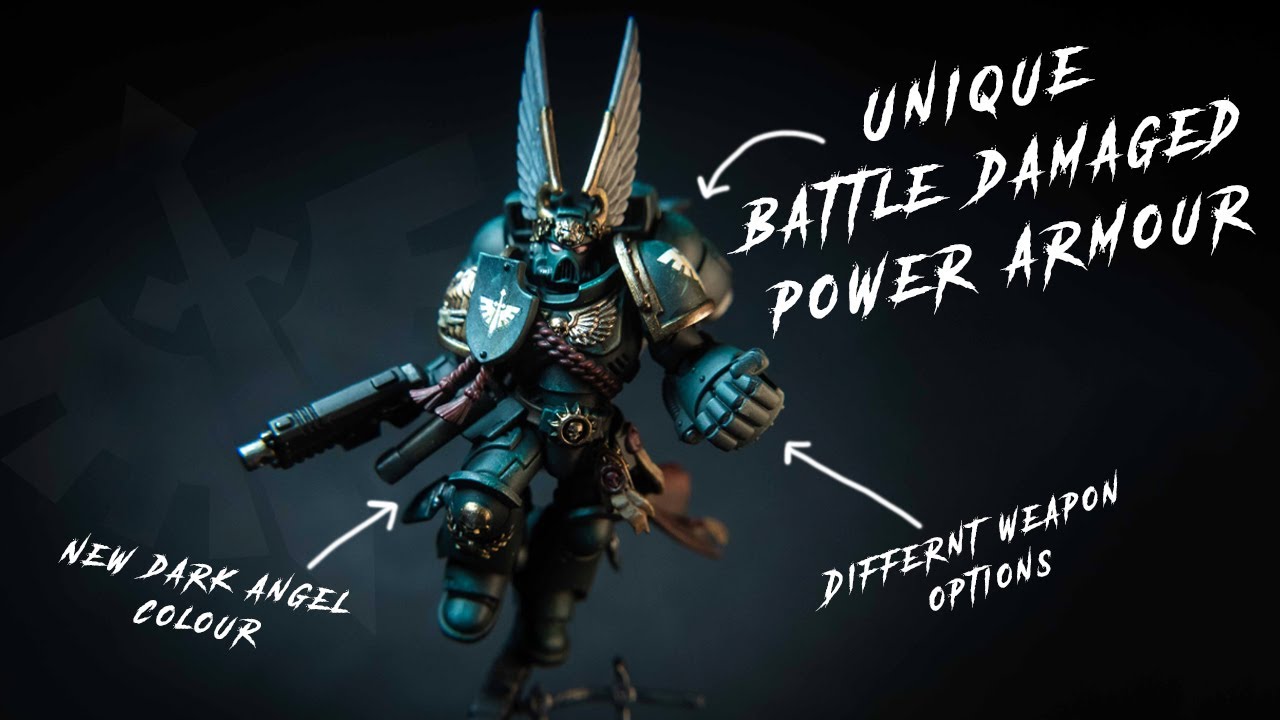 Dark Angel || Captain with jump pack || Grimdark