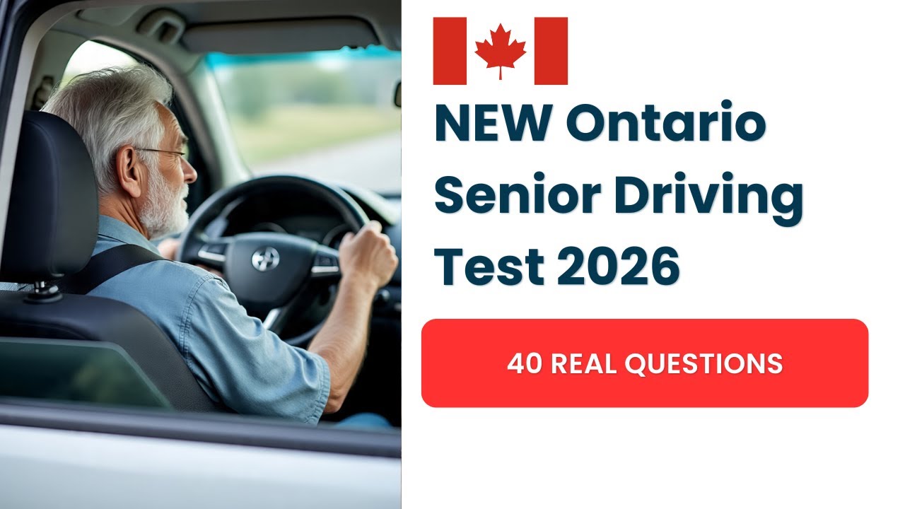 NEW Ontario Senior Driving Test 2026 | 40 Real Questions & Answers