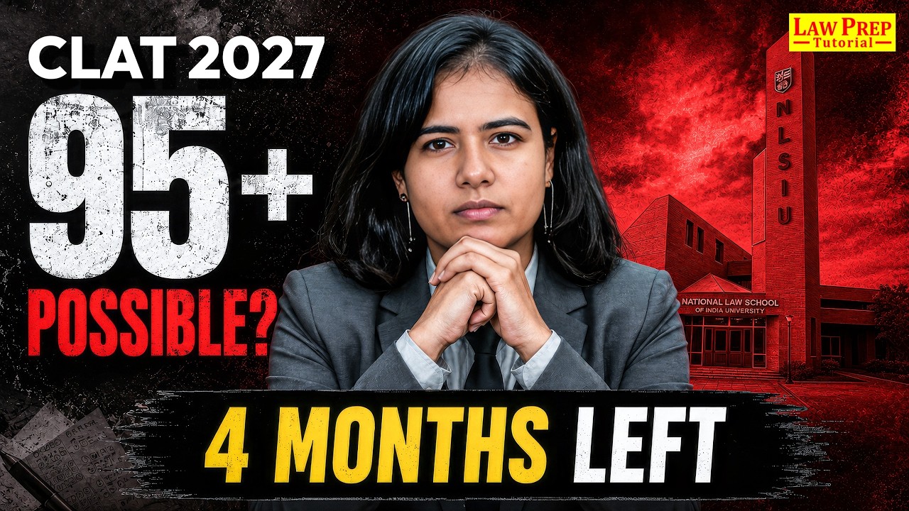 CLAT 2027 Preparation: 4 Months Left! Can You Score 95+? | Complete Study Plan
