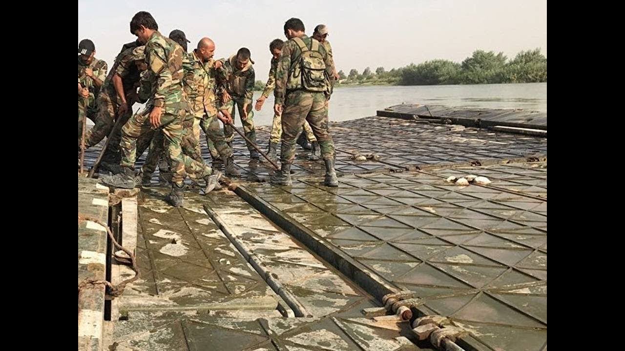 Syria Crisis: Russian military builds bridge across Euphrates amid constant DeirEzZor shelling