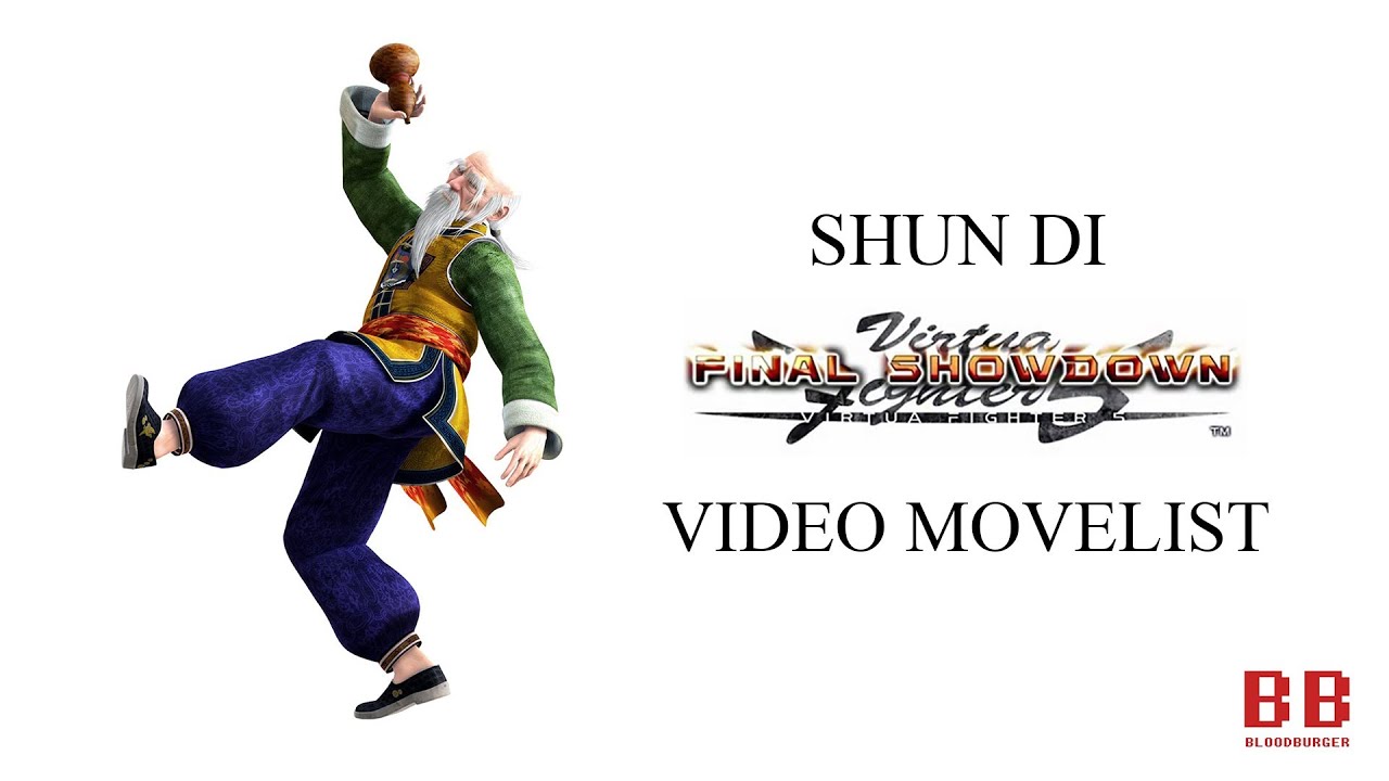Virtua Fighter 5 FS - Video Movelist - Shun Di