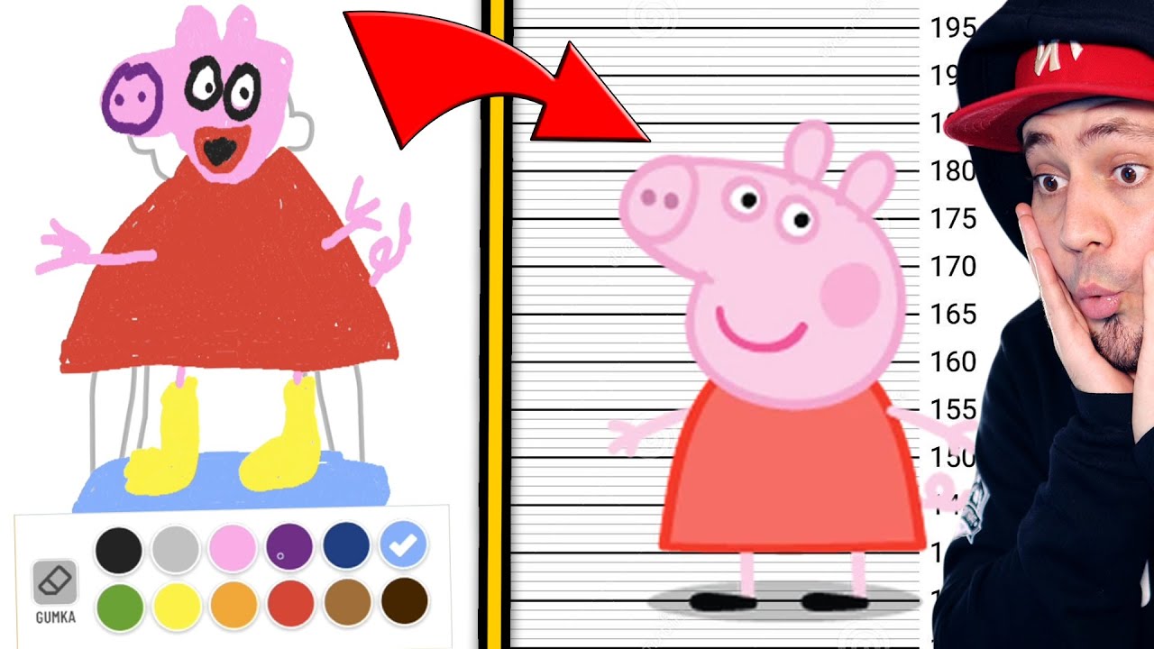 Świnka Peppa to PRZESTĘPCA! 🌈 Draw The Criminal (Świnka Peppa)