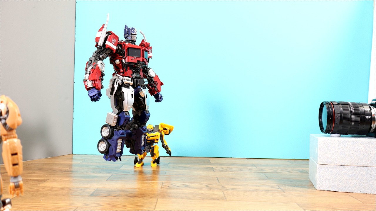 トランスフォーマーのオプティマスのプラモデルを作るコマ撮り Transformers  StopMotion      yolopark PMK