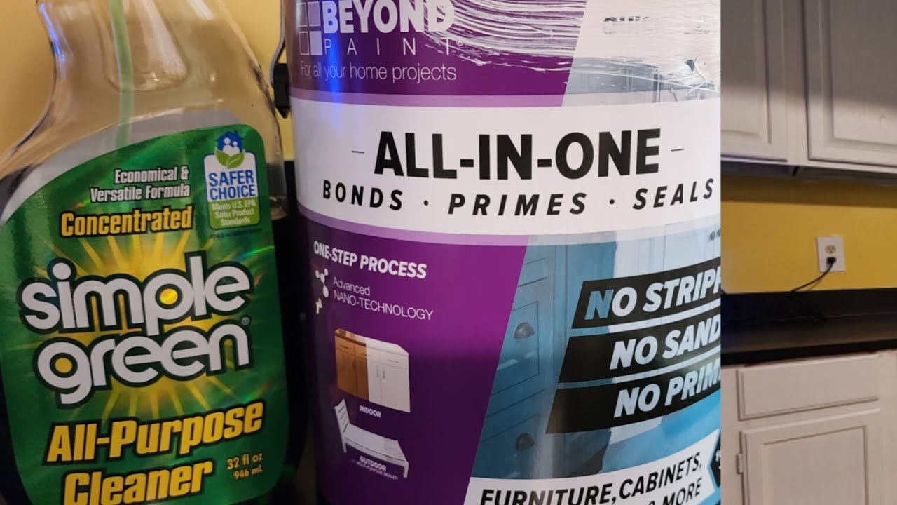 Painting my kitchen cabinet using Beyond Paint. #DIY #Kitchen