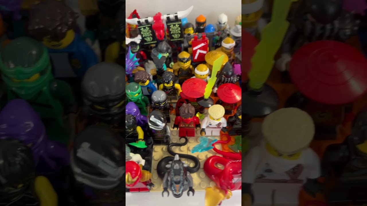 My entire Lego Ninjago Minifigure collection #ninjago #lego #legoninjago