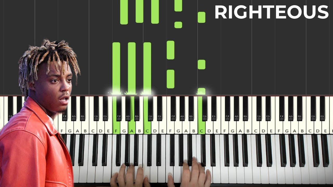 Juice WRLD - Righteous (Piano Tutorial Lesson)