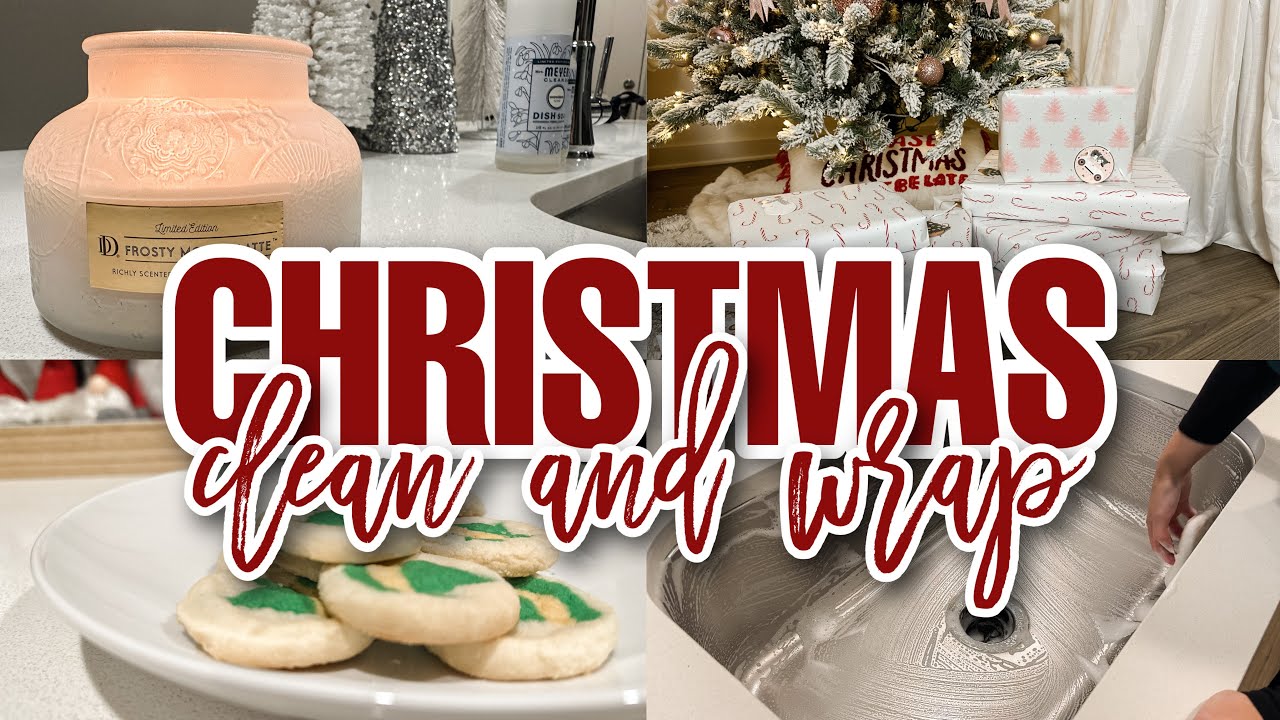 2022 COZY CHRISTMAS CLEAN WITH ME / WRAPPING CHRISTMAS PRESENTS + what I got the kids for Christmas