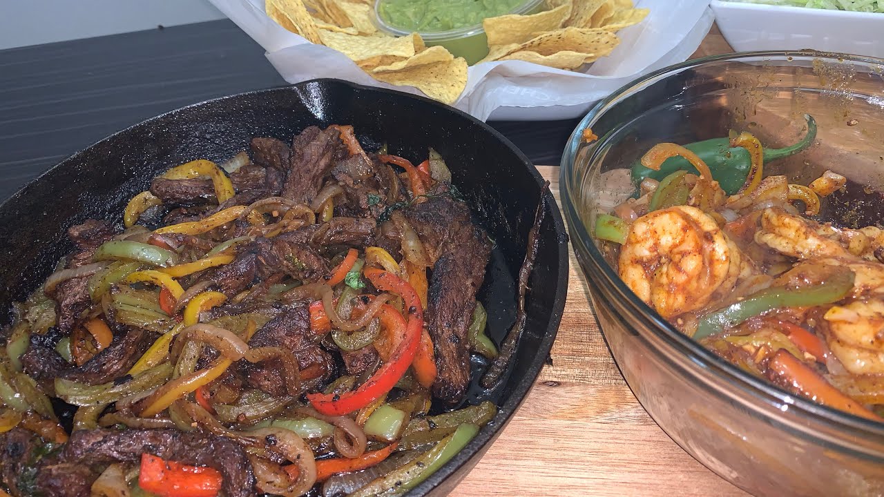 ФАХИТАС ИЗ СТЕЙКА И КРЕВЕТОК | РЕЦЕПТЫ ТАКО НА ВТОРНИК 🔥🌮