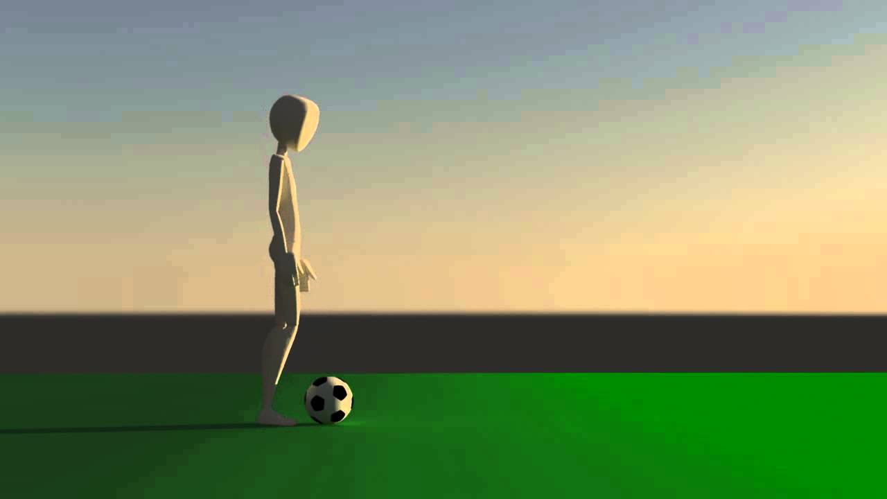 Football kick Animation